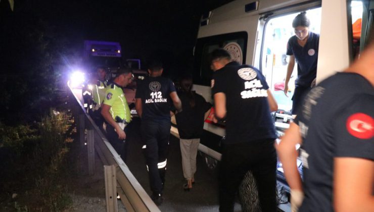 Anadolu Otoyolu’nda ekipleri harekete geçiren kaza
