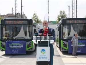 Büyükşehir toplu taşıma filosuna yeni araçlar ekledi